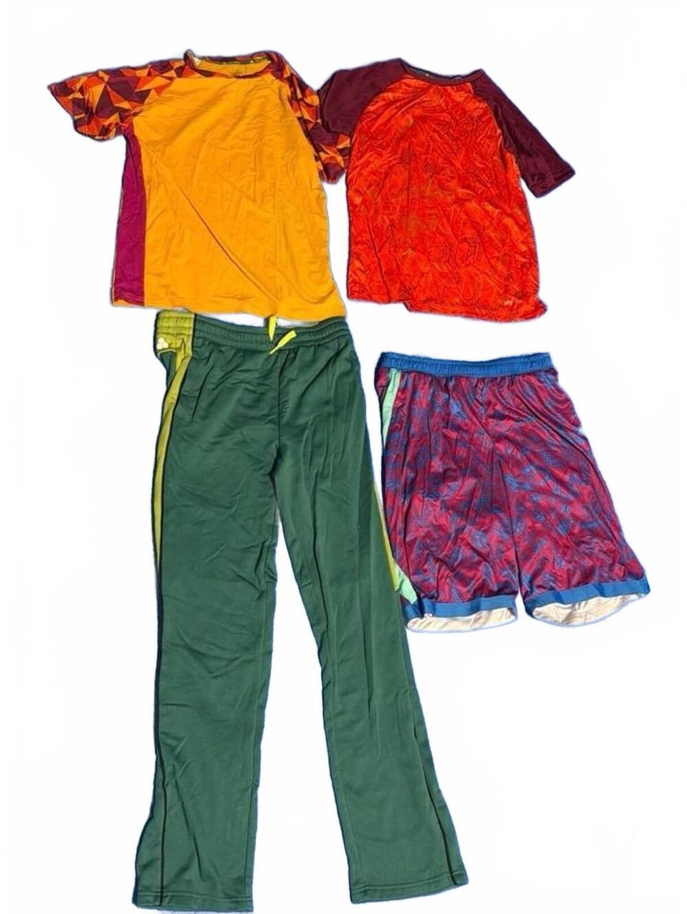 Boys XL Tek Gear Colorful Athletic Tops & Bottoms Set - Lot of 4